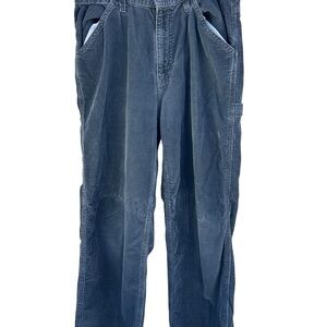 VTG 90s GAP Men’s 32x34 (Fits 31x30) Corduroy Carpenter Pant Gray Y2K
